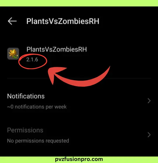 How to check current version in PVZ Fusion