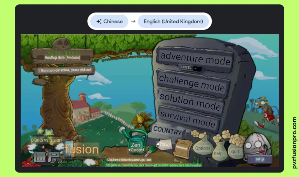 How to translate PVZ fusion with Google Lens